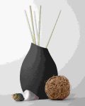 black vase decor